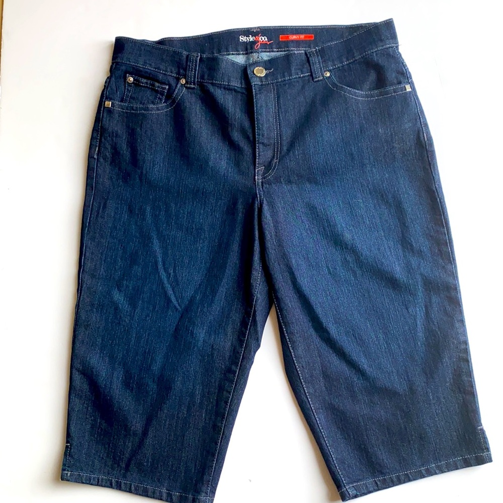 Style & Co Plus Size Jean Shorts/Nickers. Size 16 curvy fit